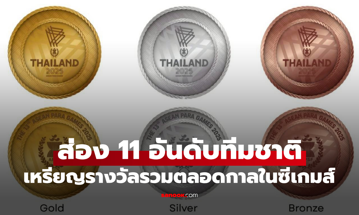 ที่ 1 ทิ้งกระจุย! สรุป "เหรียญรางวัลรวม" ที่แต่ละชาติได้รับนับตั้งแต่เข้าร่วมแข่งซีเกมส์