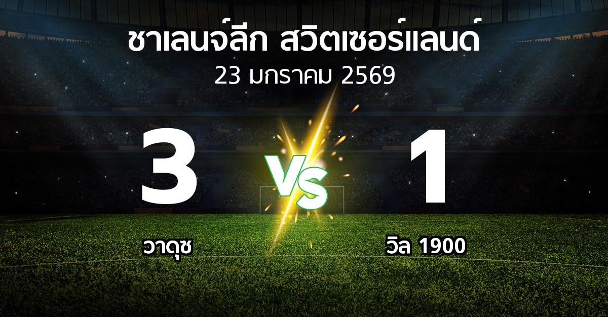 ผลบอล : วาดุซ vs วิล 1900 (ชาเลนจ์-ลีก-สวิตเซอร์แลนด์ 2025-2026)