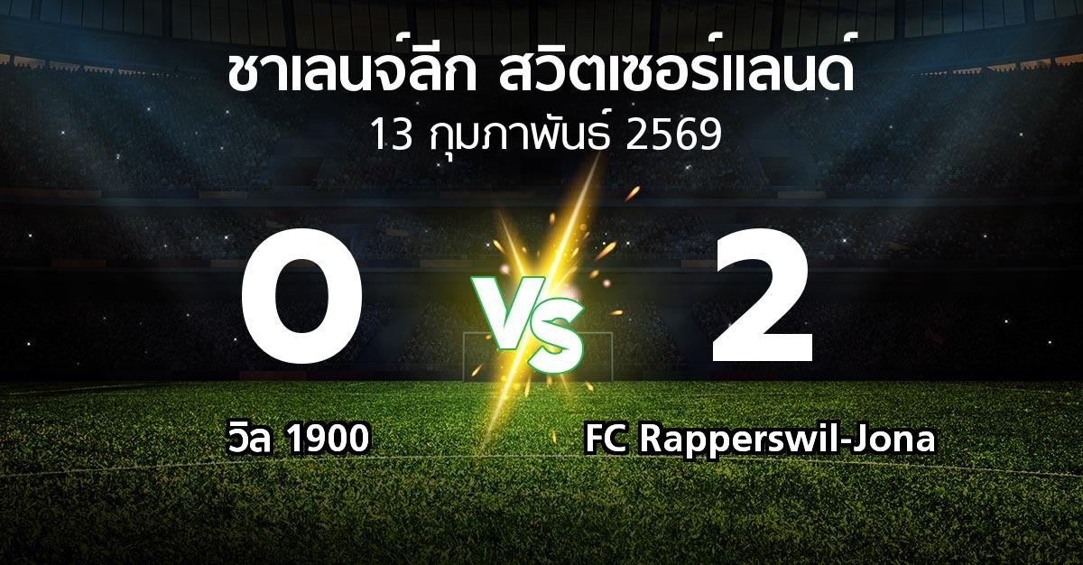 ผลบอล : วิล 1900 vs FC Rapperswil-Jona (ชาเลนจ์-ลีก-สวิตเซอร์แลนด์ 2025-2026)