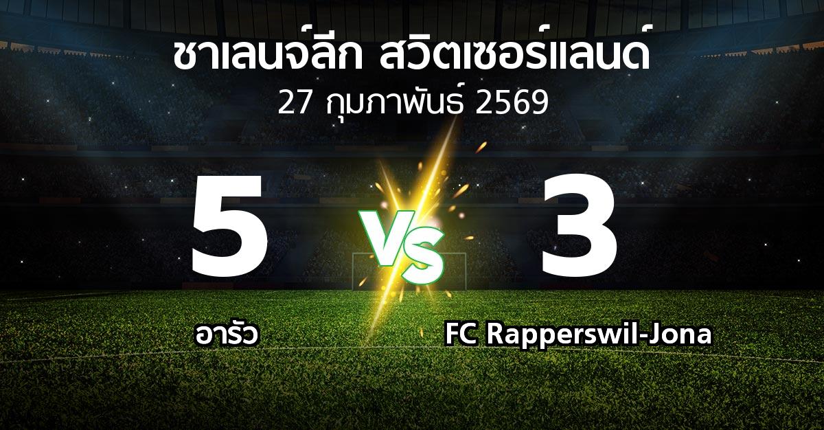 ผลบอล : อารัว vs FC Rapperswil-Jona (ชาเลนจ์-ลีก-สวิตเซอร์แลนด์ 2025-2026)