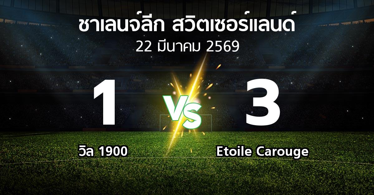 ผลบอล : วิล 1900 vs Etoile Carouge (ชาเลนจ์-ลีก-สวิตเซอร์แลนด์ 2025-2026)