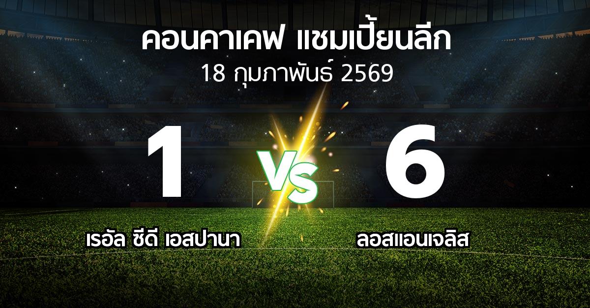 ผลบอล : เรอัล ซีดี เอสปานา vs ลอสแอนเจลิส (คอนคาเคฟ-แชมเปี้ยนลีก 2026)