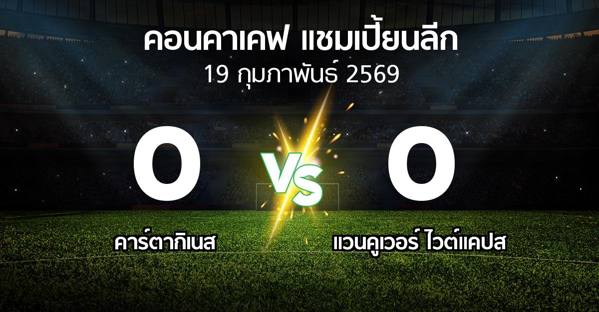 ผลบอล : คาร์ตากิเนส vs แวนคูเวอร์ ไวต์แคปส (คอนคาเคฟ-แชมเปี้ยนลีก 2026)