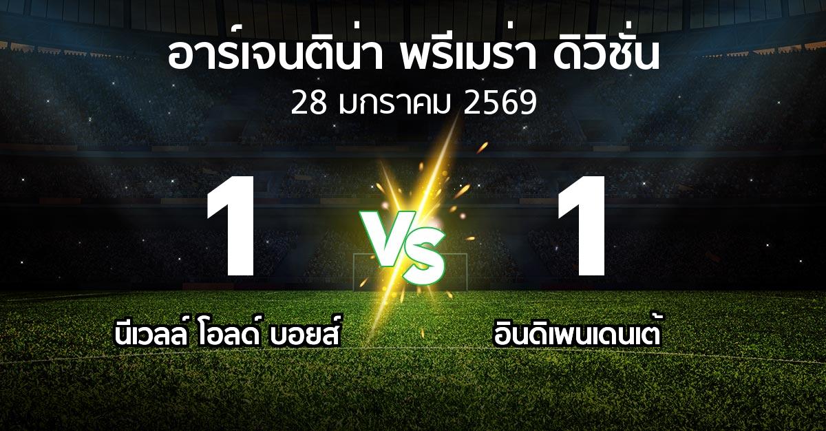 ผลบอล : นีเวลล์ โอลด์ บอยส์ vs อินดิเพนเดนเต้ (อาร์เจนติน่า-พรีเมร่า-ดิวิชั่น 2026)