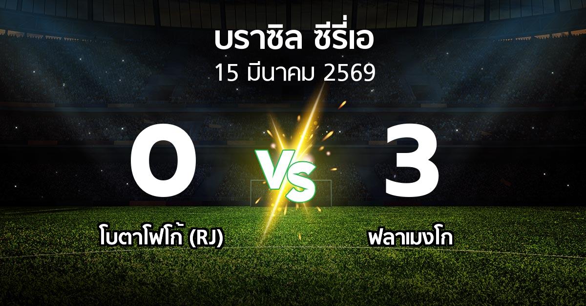 ผลบอล : โบตาโฟโก้ (RJ) vs ฟลาเมงโก (บราซิล-ซีรี่เอ 2026)