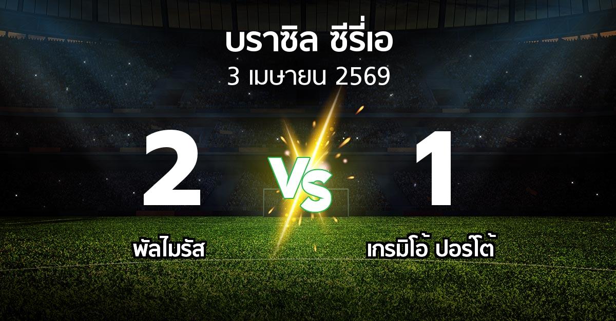 ผลบอล : พัลไมรัส vs เกรมิโอ้ ปอร์โต้ (บราซิล-ซีรี่เอ 2026)