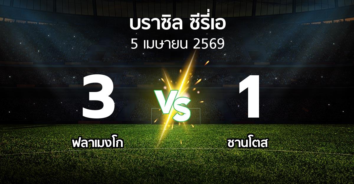 ผลบอล : ฟลาเมงโก vs ซานโตส (บราซิล-ซีรี่เอ 2026)