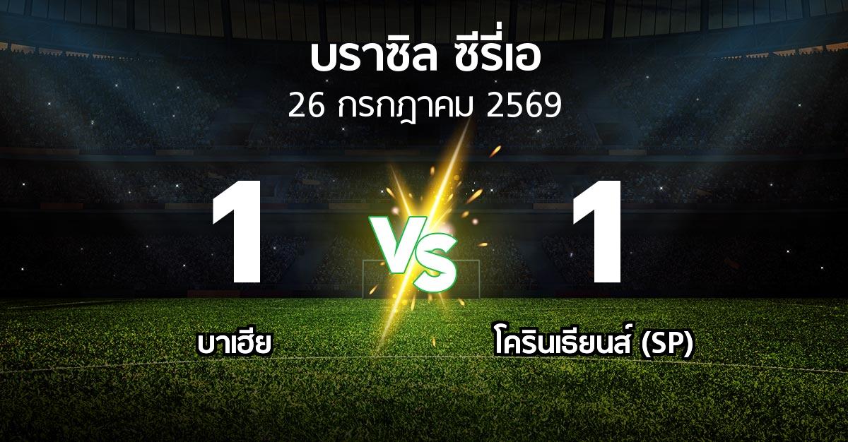 ผลบอล : บาเฮีย vs โครินเธียนส์ (SP) (บราซิล-ซีรี่เอ 2026)