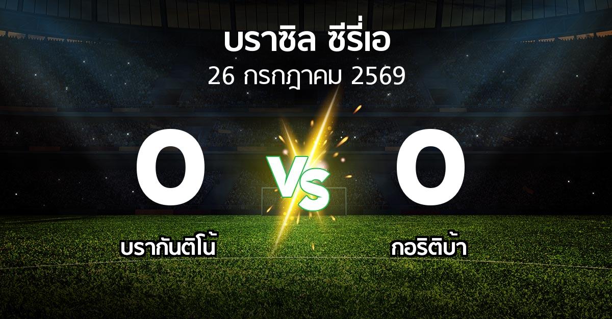 ผลบอล : บรากันติโน้ vs กอริติบ้า (บราซิล-ซีรี่เอ 2026)