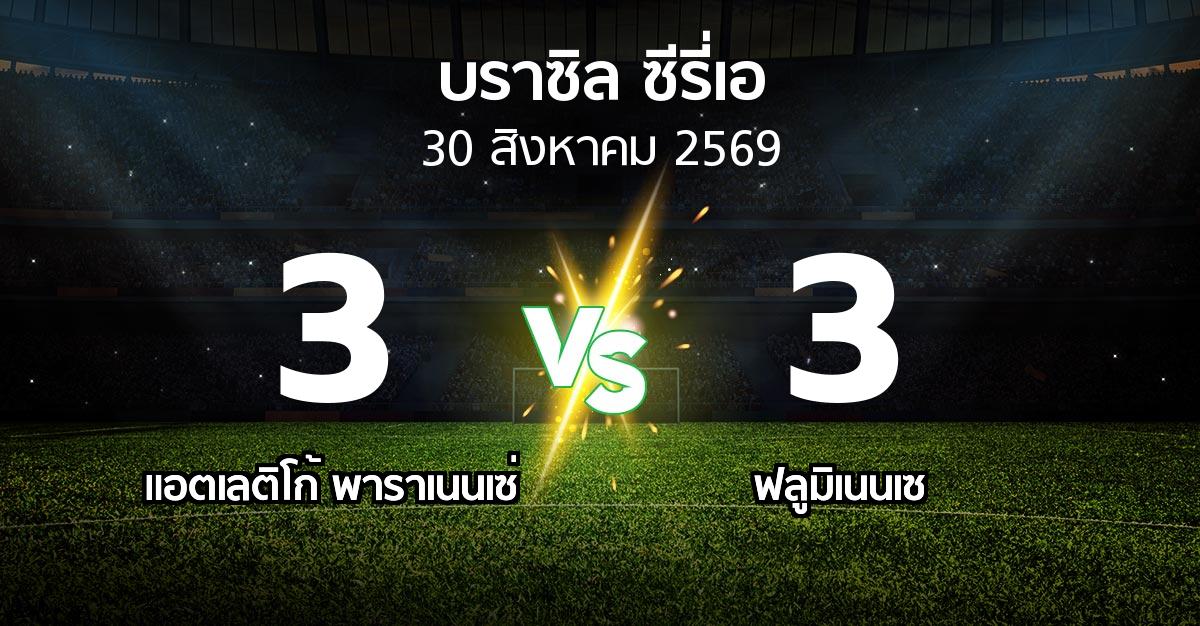 ผลบอล : แอตเลติโก้ พาราเนนเซ่ vs ฟลูมิเนนเซ (บราซิล-ซีรี่เอ 2026)