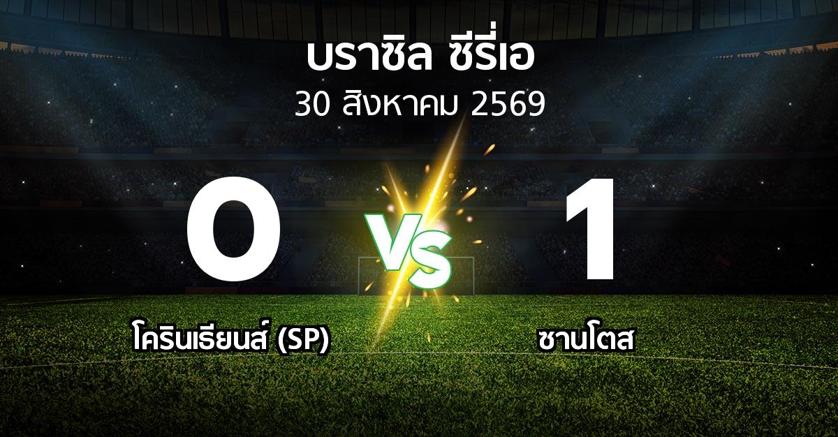 ผลบอล : โครินเธียนส์ (SP) vs ซานโตส (บราซิล-ซีรี่เอ 2026)