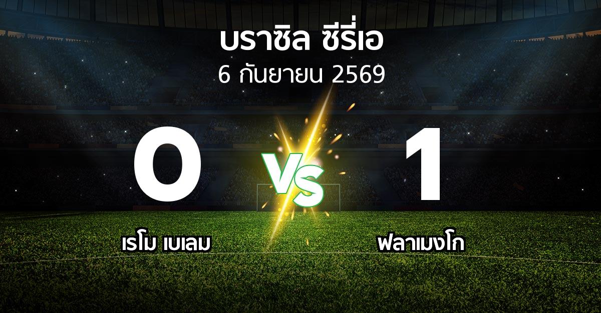 ผลบอล : เรโม เบเลม vs ฟลาเมงโก (บราซิล-ซีรี่เอ 2026)