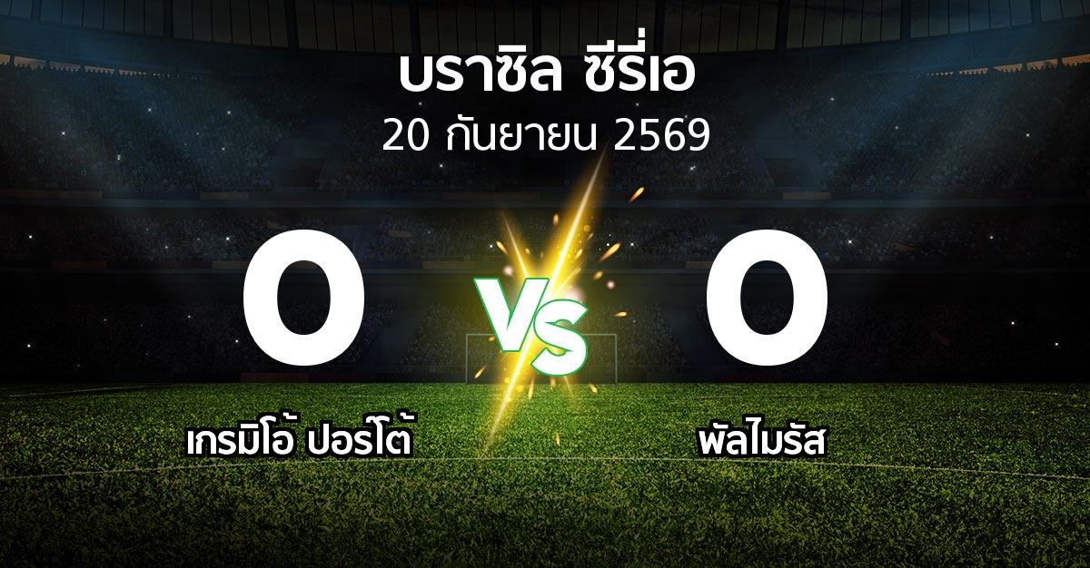 ผลบอล : เกรมิโอ้ ปอร์โต้ vs พัลไมรัส (บราซิล-ซีรี่เอ 2026)