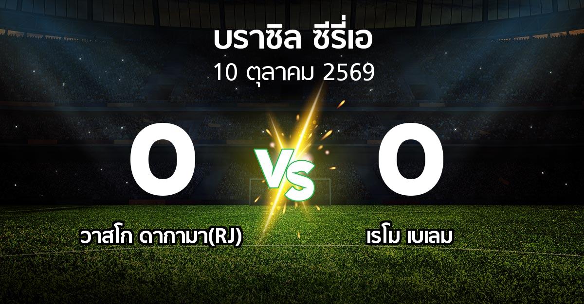 ผลบอล : วาสโก ดากามา(RJ) vs เรโม เบเลม (บราซิล-ซีรี่เอ 2026)
