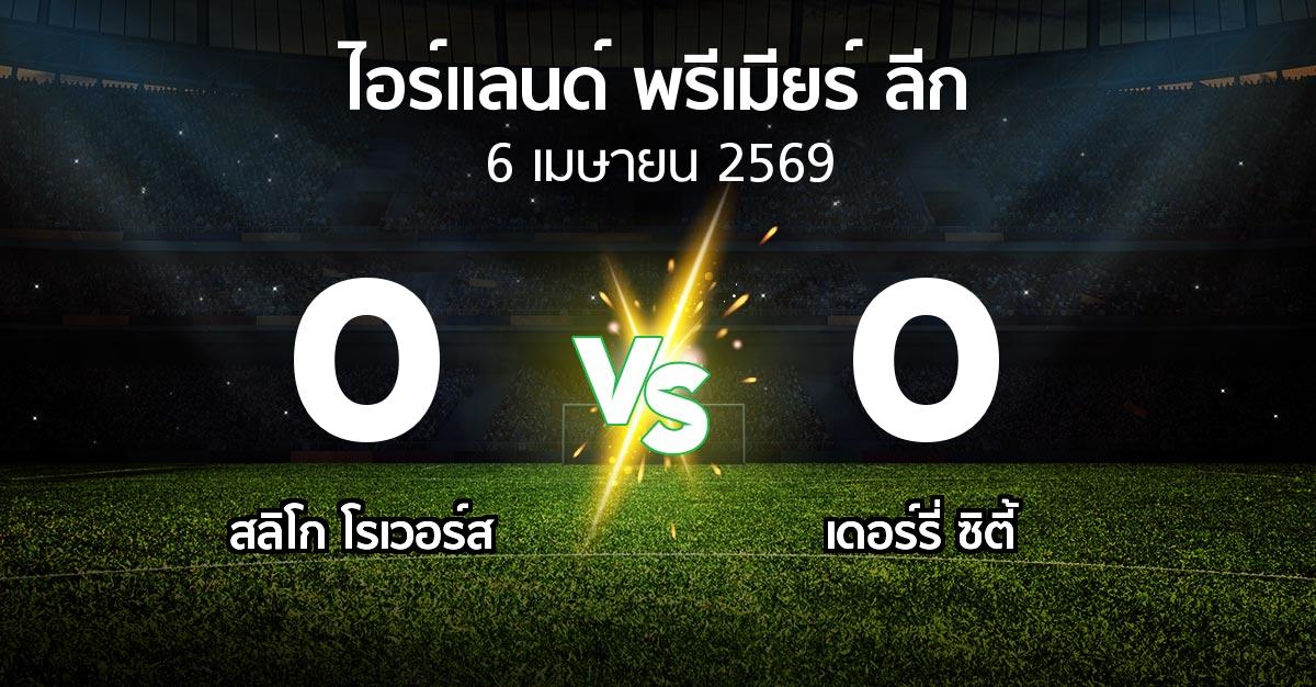 ผลบอล : สลิโก โรเวอร์ส vs เดอร์รี่ ซิตี้ (ไอร์แลนด์-พรีเมียร์-ลีก 2026)