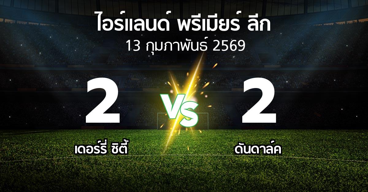 ผลบอล : เดอร์รี่ ซิตี้ vs ดันดาล์ค (ไอร์แลนด์-พรีเมียร์-ลีก 2026)