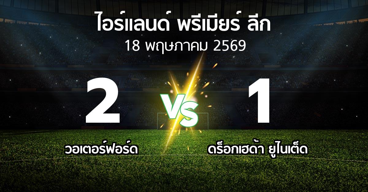 ผลบอล : วอเตอร์ฟอร์ด vs ดร็อกเฮด้า ยูไนเต็ด (ไอร์แลนด์-พรีเมียร์-ลีก 2026)