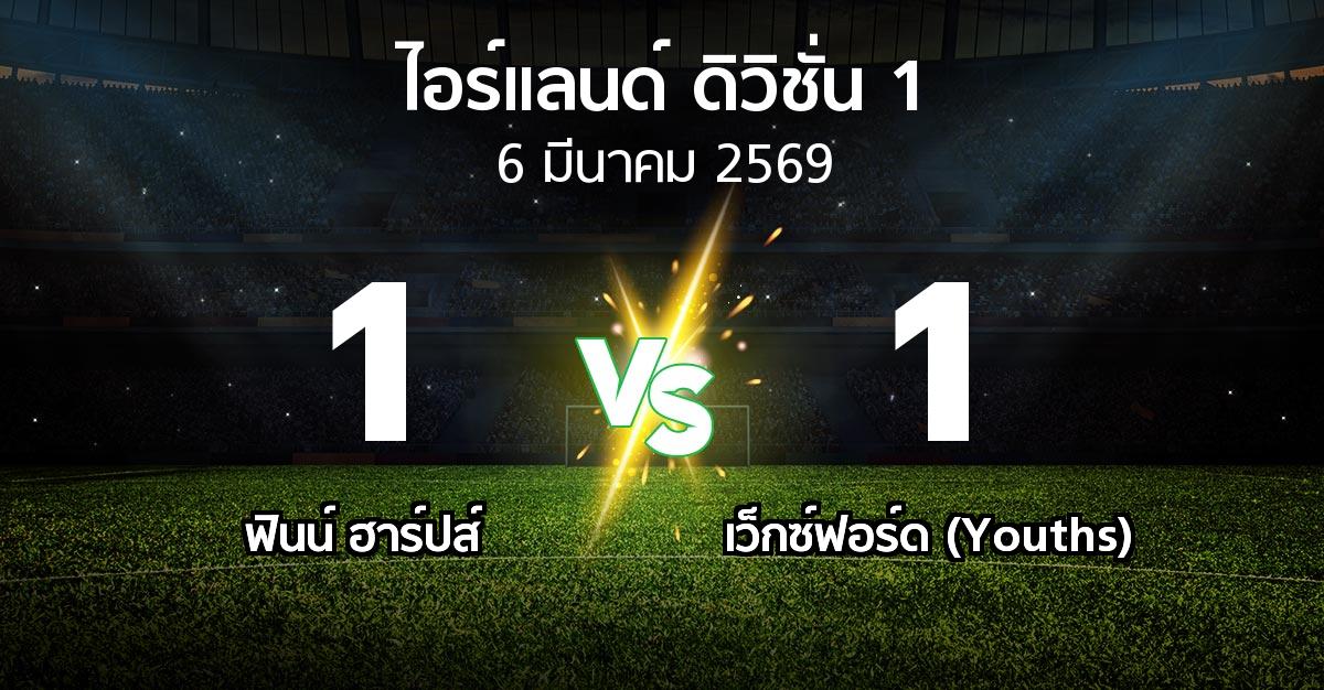 ผลบอล : ฟินน์ ฮาร์ปส์ vs เว็กซ์ฟอร์ด (Youths) (ไอร์แลนด์-ดิวิชั่น-1 2026)