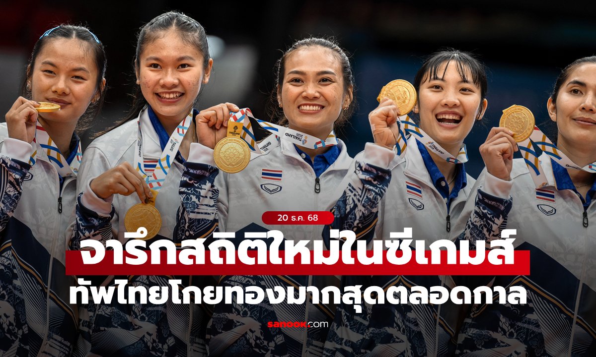 ทุบสถิติ! "นักกีฬาไทย" โกยทองซีเกมส์มากสุดตลอดกาลในสมัยเดียว