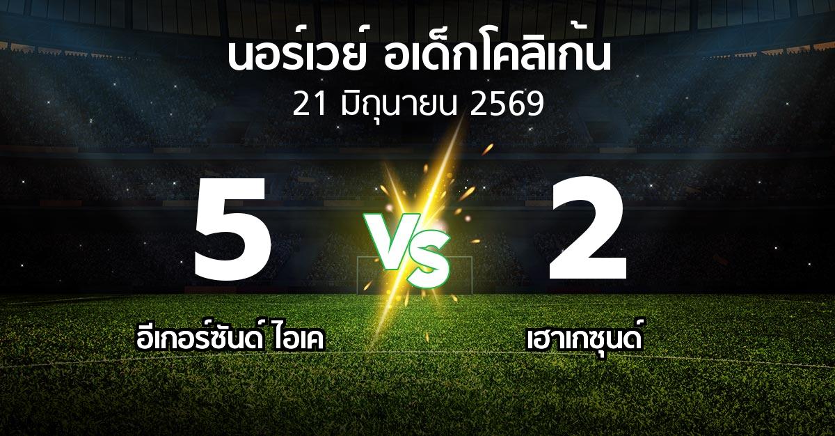 ผลบอล : อีเกอร์ซันด์ ไอเค vs เฮาเกซุนด์ (นอร์เวย์-อเด็กโคลิเก้น 2026)