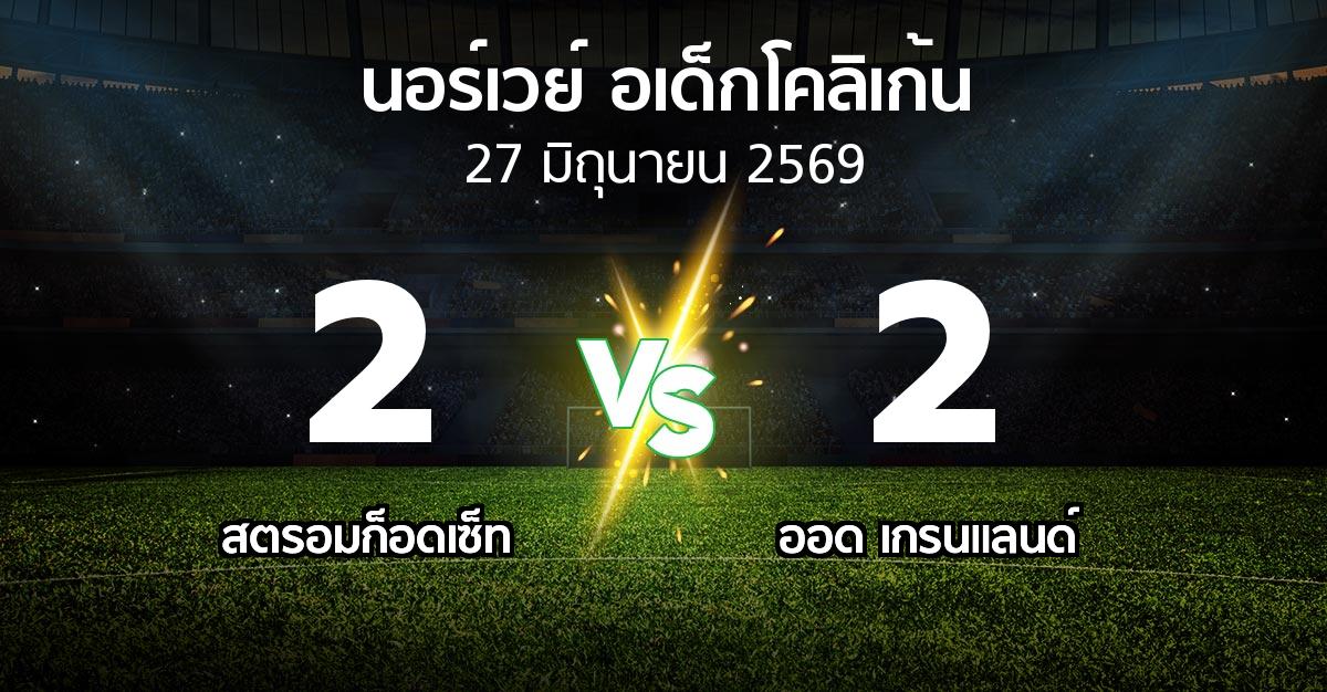 ผลบอล : สตรอมก็อดเซ็ท vs ออด เกรนแลนด์ (นอร์เวย์-อเด็กโคลิเก้น 2026)