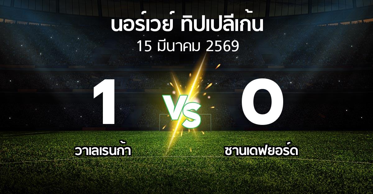 ผลบอล : วาเลเรนก้า vs ซานเดฟยอร์ด (นอร์เวย์-ทิปเปลีเก้น 2026)