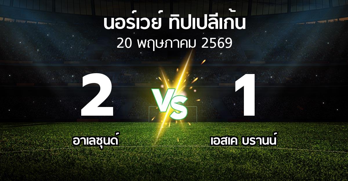 ผลบอล : อาเลซุนด์ vs เอสเค บรานน์ (นอร์เวย์-ทิปเปลีเก้น 2026)
