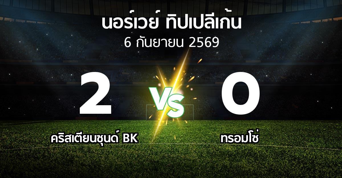 ผลบอล : คริสเตียนซุนด์ BK vs ทรอมโซ่ (นอร์เวย์-ทิปเปลีเก้น 2026)