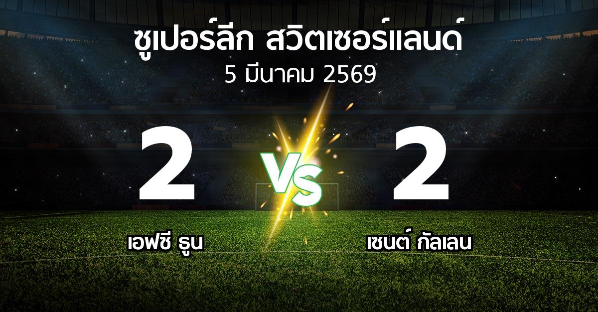 ผลบอล : เอฟซี ธูน vs เซนต์ กัลเลน (ซูเปอร์ลีก-สวิตเซอร์แลนด์ 2025-2026)
