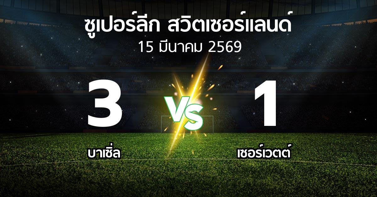 ผลบอล : บาเซิ่ล vs เซอร์เวตต์ (ซูเปอร์ลีก-สวิตเซอร์แลนด์ 2025-2026)