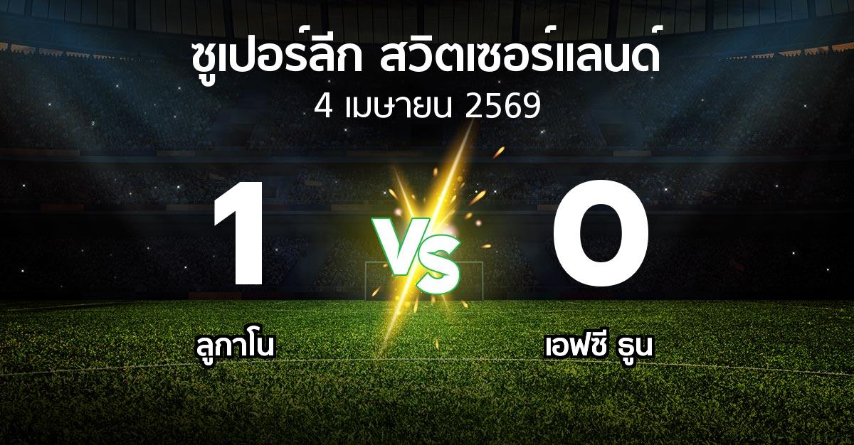 ผลบอล : ลูกาโน vs เอฟซี ธูน (ซูเปอร์ลีก-สวิตเซอร์แลนด์ 2025-2026)