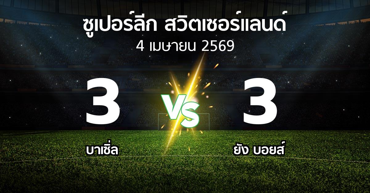 ผลบอล : บาเซิ่ล vs ยัง บอยส์ (ซูเปอร์ลีก-สวิตเซอร์แลนด์ 2025-2026)