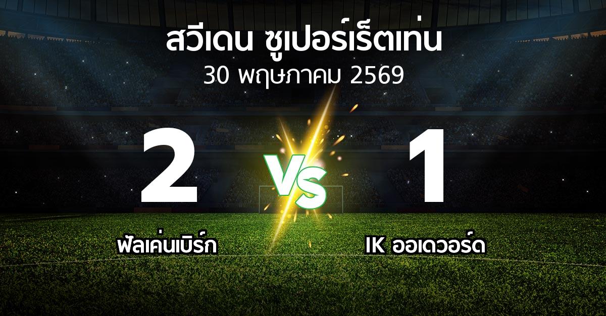 ผลบอล : ฟัลเค่นเบิร์ก vs IK ออเดวอร์ด (สวีเดน-ซูเปอร์เร็ตเท่น 2026)