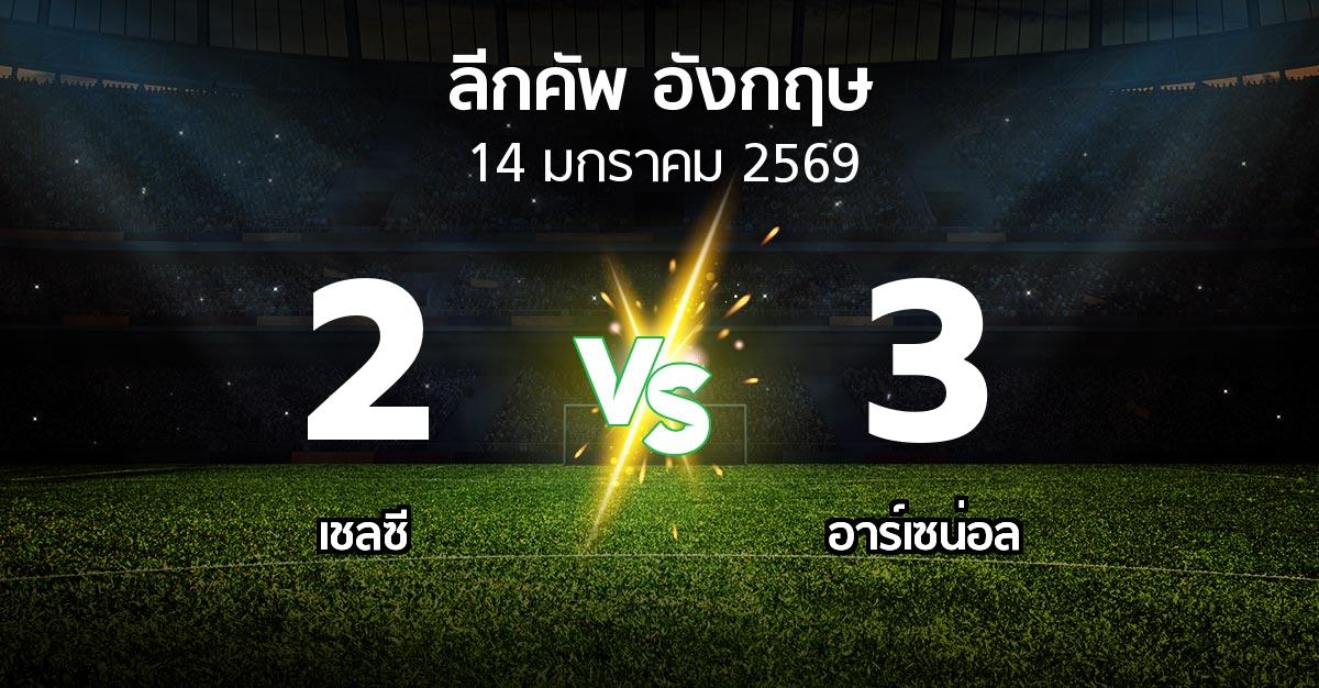ผลบอล : เชลซี vs อาร์เซน่อล (ลีกคัพ 2025-2026)