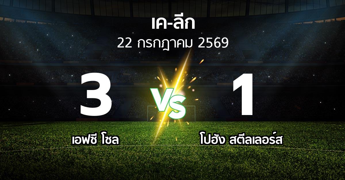 ผลบอล : เอฟซี โซล vs โปฮัง สตีลเลอร์ส (เค-ลีก 2026)