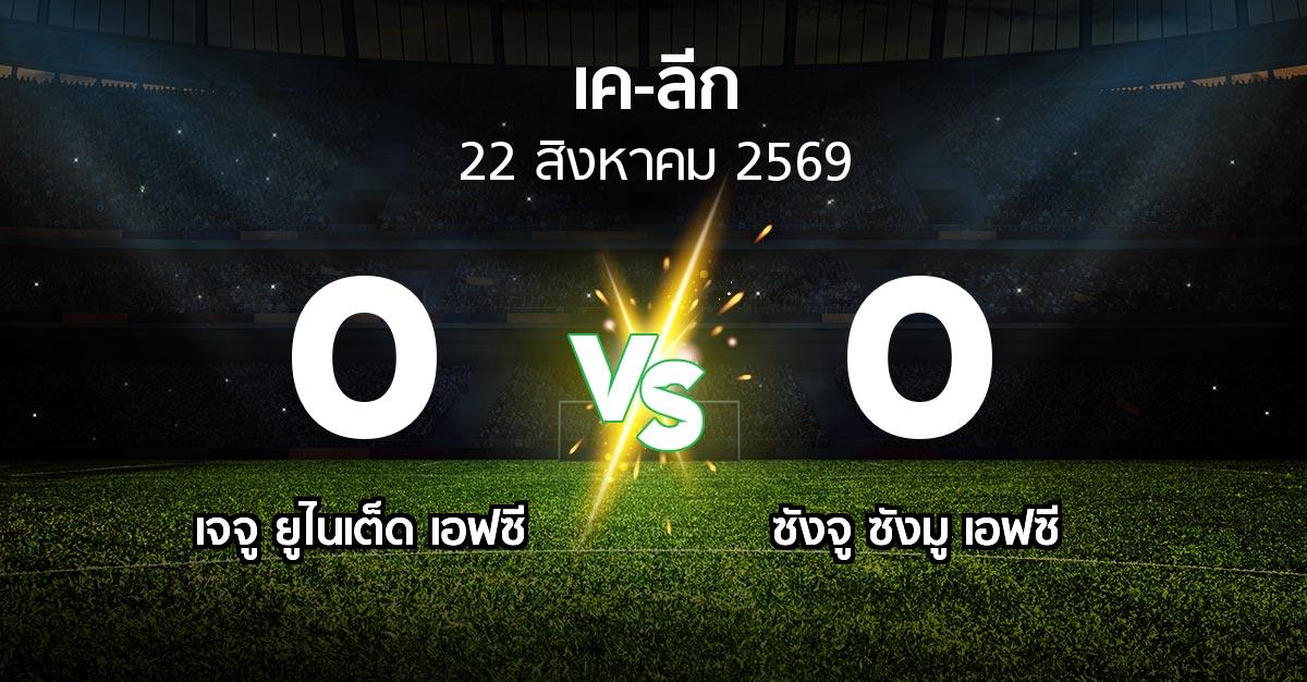 ผลบอล : เจจู ยูไนเต็ด เอฟซี vs ซังจู ซังมู เอฟซี (เค-ลีก 2026)