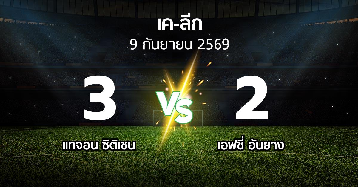 ผลบอล : แทจอน ซิติเซน vs เอฟซี่ อันยาง (เค-ลีก 2026)