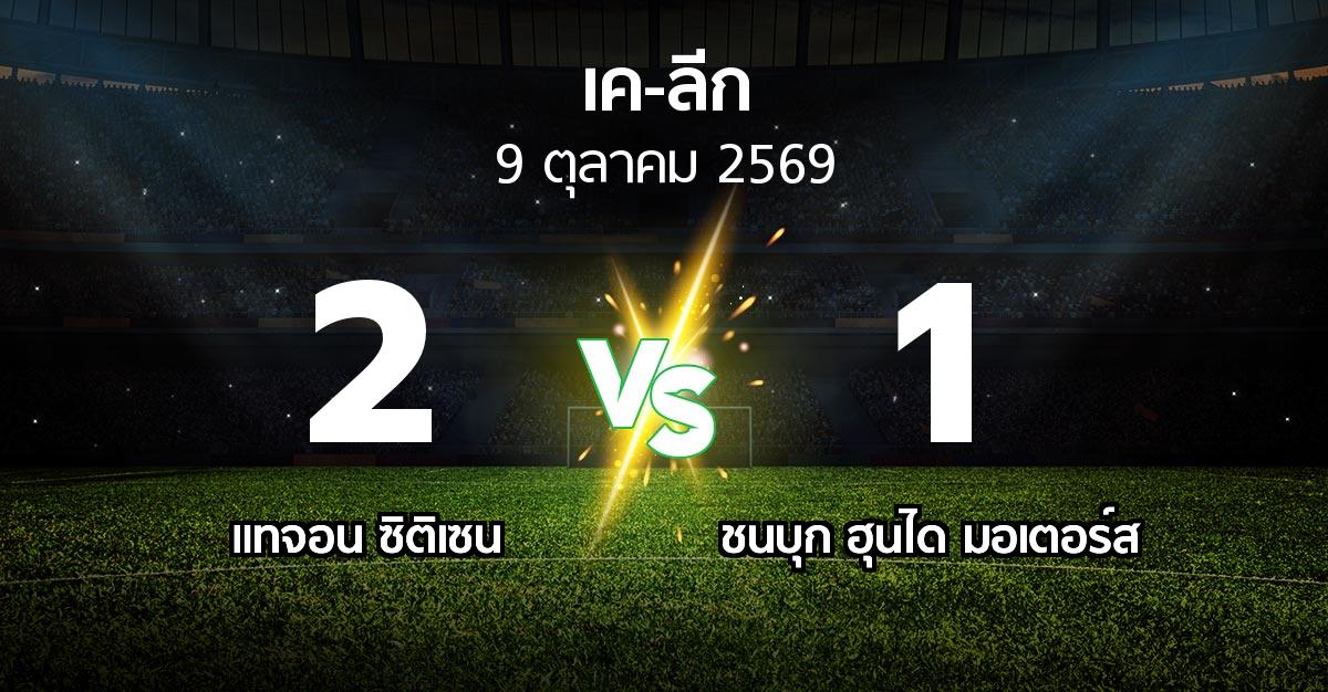 ผลบอล : แทจอน ซิติเซน vs ชนบุก ฮุนได มอเตอร์ส (เค-ลีก 2026)