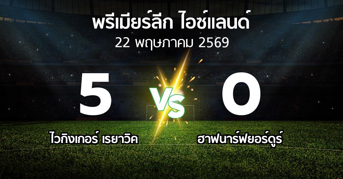ผลบอล : ไวกิงเกอร์ เรยาวิค vs ฮาฟนาร์ฟยอร์ดูร์ (พรีเมียร์ลีก-ไอซ์แลนด์ 2026)