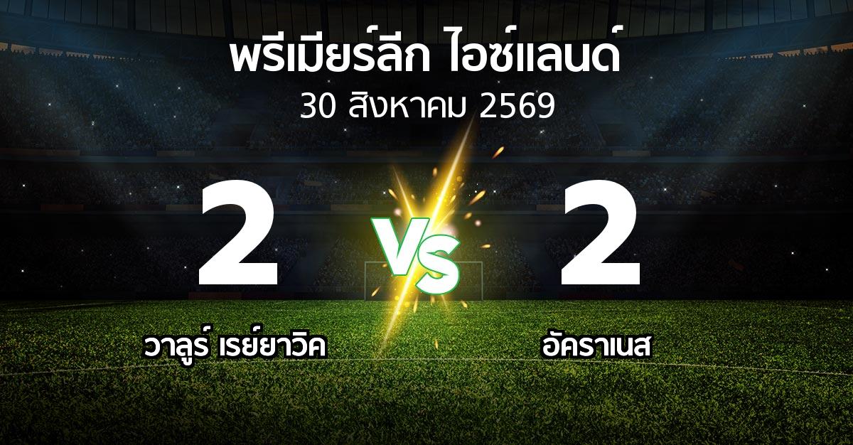 ผลบอล : วาลูร์ เรย์ยาวิค vs อัคราเนส (พรีเมียร์ลีก-ไอซ์แลนด์ 2026)