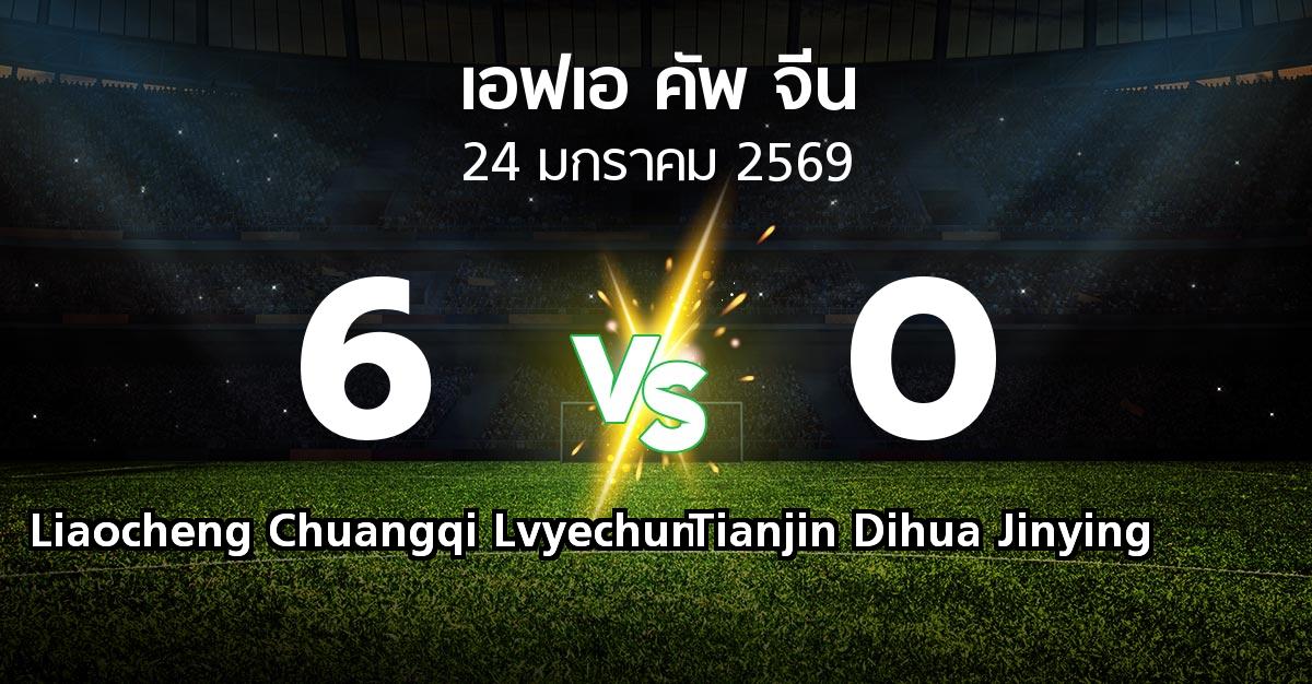 ผลบอล : Liaocheng Chuangqi Lvyechun vs Tianjin Dihua Jinying (เอฟเอ-คัพ-จีน 2026)