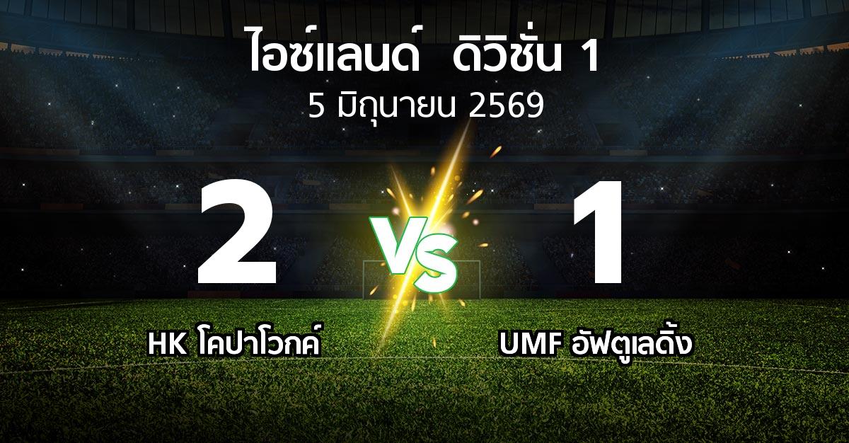 ผลบอล : HK โคปาโวกค์ vs UMF อัฟตูเลดิ้ง (ไอซ์แลนด์-ดิวิชั่น-1 2026)