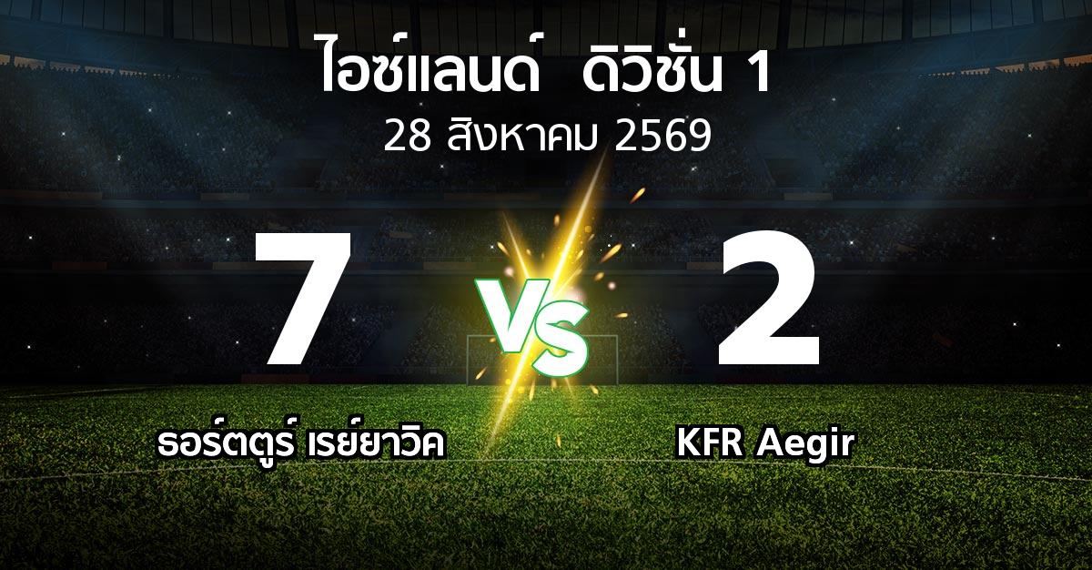 ผลบอล : ธอร์ตตูร์ เรย์ยาวิค vs KFR Aegir (ไอซ์แลนด์-ดิวิชั่น-1 2026)