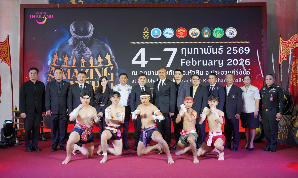ททท. จัดงาน “Amazing MuayThai Festival 2026” ส่งเสริมการท่องเที่ยวเชิงกีฬาพร้อมผลักดัน “กีฬามวยไทย”