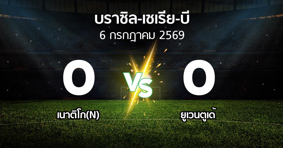 ผลบอล : เนาติโก(N) vs ยูเวนตูเด้ (บราซิล-เซเรีย-บี 2026)