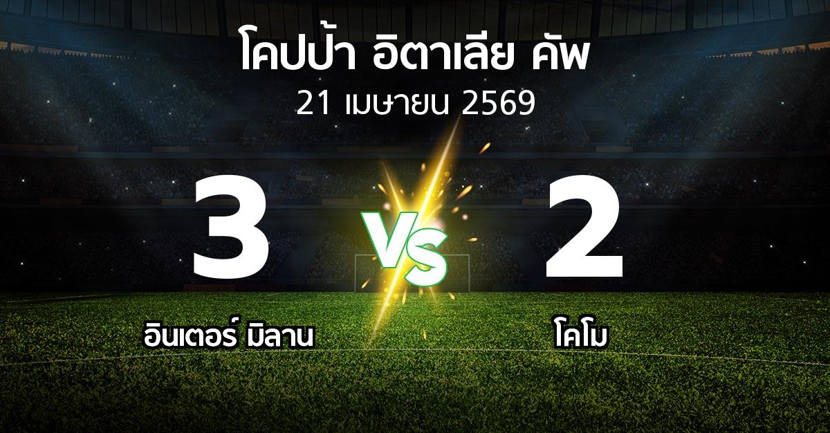 ผลบอล : อินเตอร์ มิลาน vs โคโม (โคปป้าอิตาเลียคัพ 2025-2026)