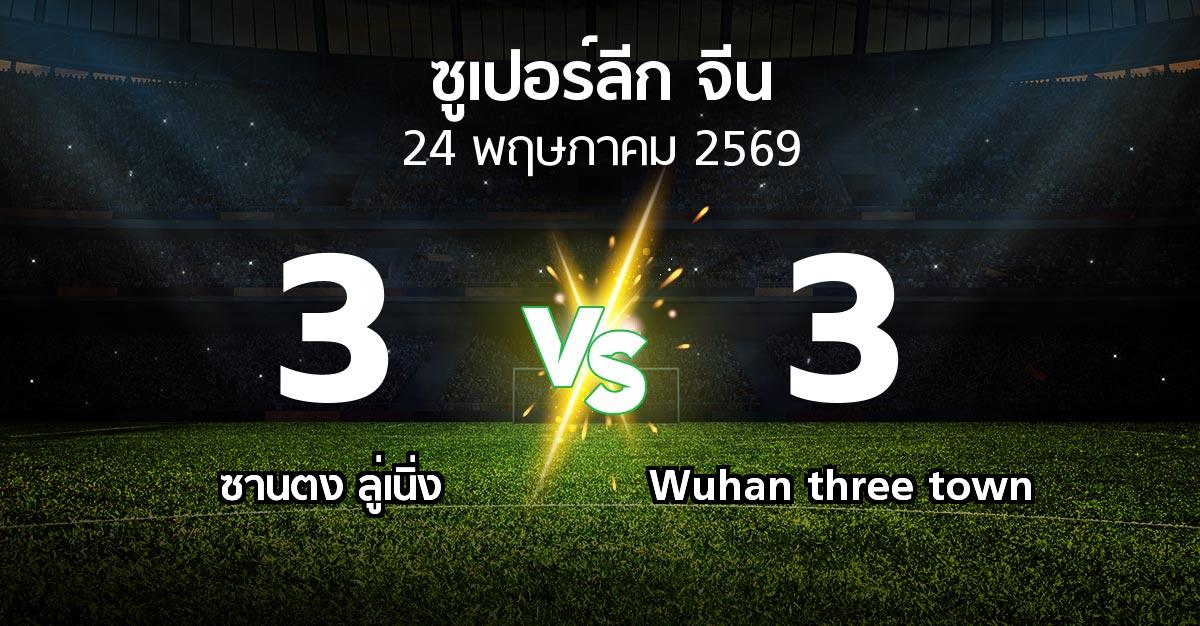 ผลบอล : ซานตง ลู่เนิ่ง vs Wuhan three town (ซูเปอร์ลีกจีน 2026)
