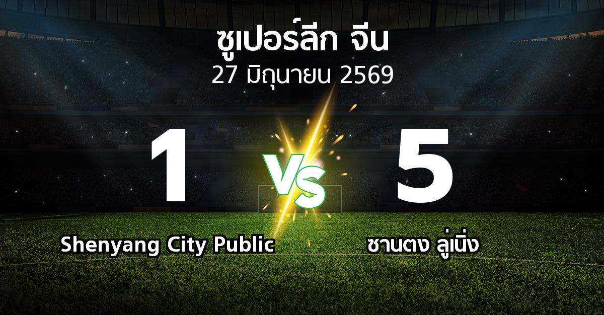 ผลบอล : Shenyang City Public vs ซานตง ลู่เนิ่ง (ซูเปอร์ลีกจีน 2026)