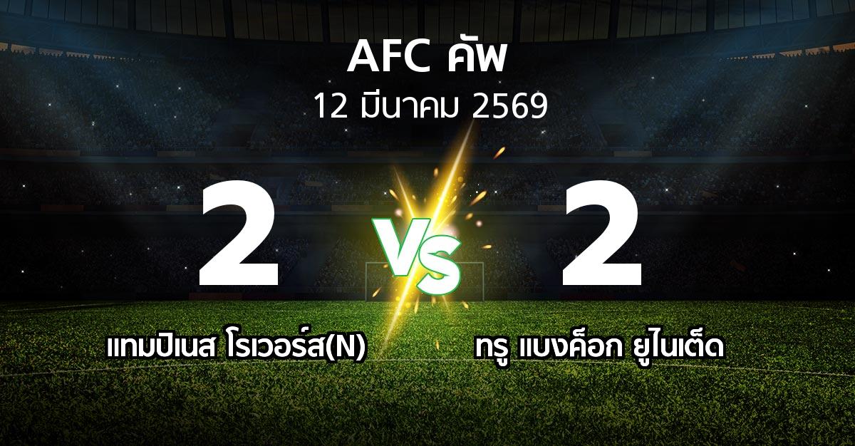 ผลบอล : แทมปิเนส โรเวอร์ส(N) vs ทรู แบงค็อก ยูไนเต็ด (เอเอฟซีคัพ 2025-2026)