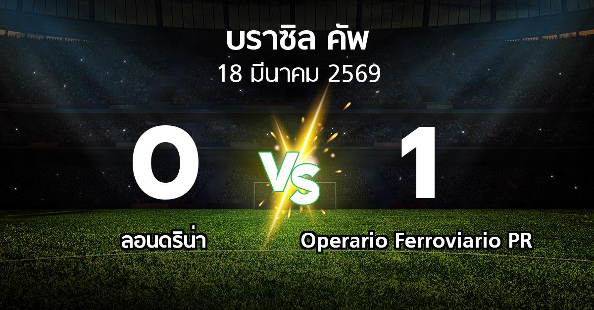 ผลบอล : ลอนดริน่า vs Operario Ferroviario PR (บราซิล-คัพ 2026)